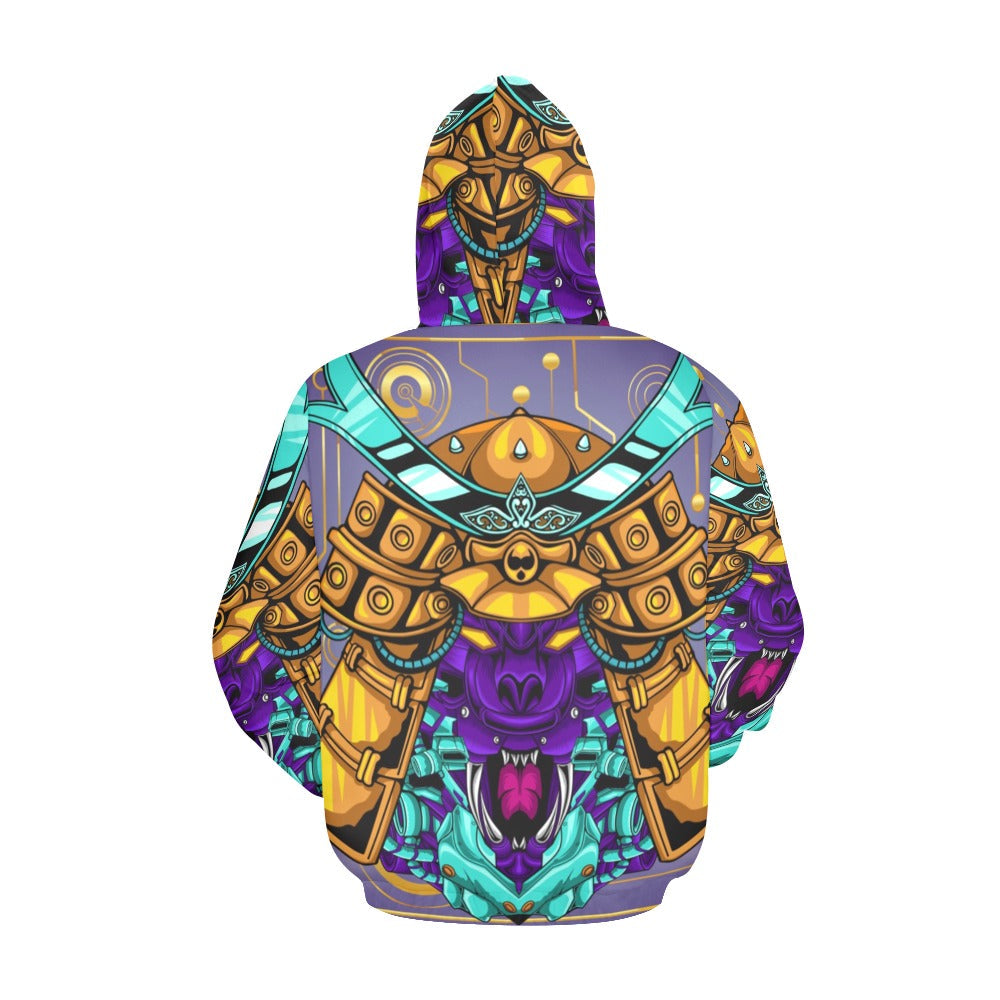 Japanese Mecha Samurai All Over Print Hoodie