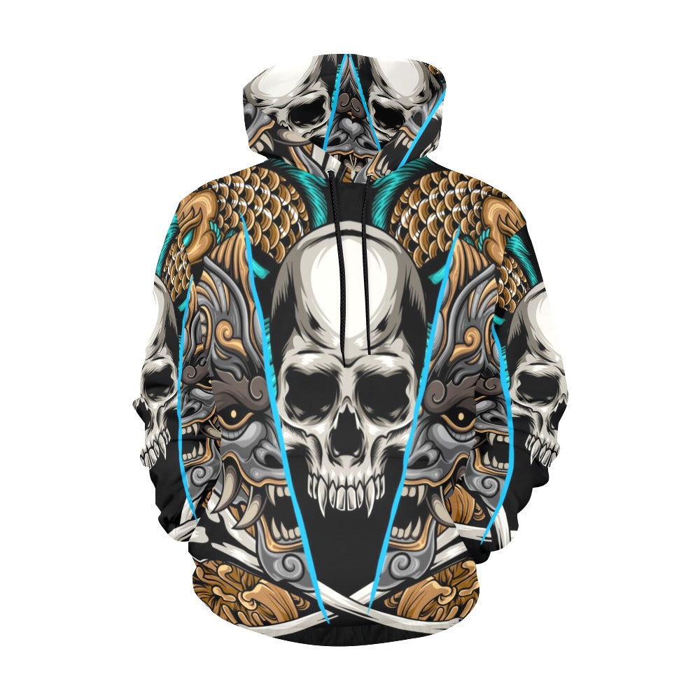 Kabuki Mask All Over Print Hoodie