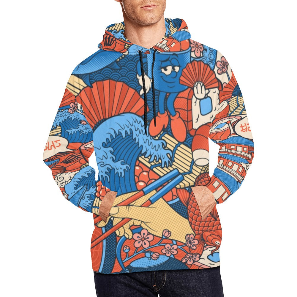 Japanese Food All Over Print Hoodie