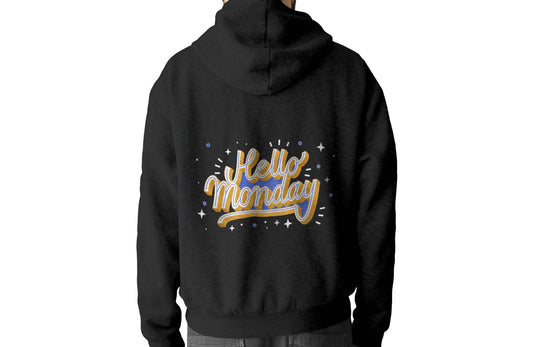 Monday  lettering Hoodie - Top Content | POD Collection | Free Shipping