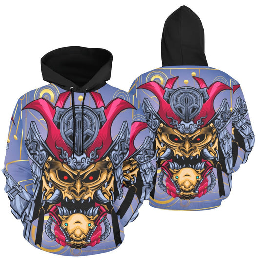 Japanese Devil Robot All Over Print Hoodie