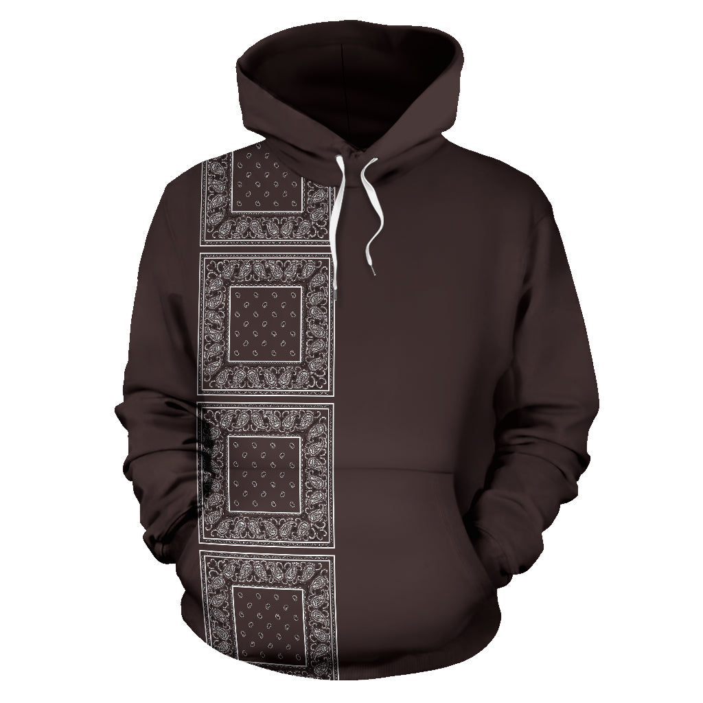 Lineup Coffee Brown Bandana Pullover Hoodie - Top Content | POD Collection | Free Shipping