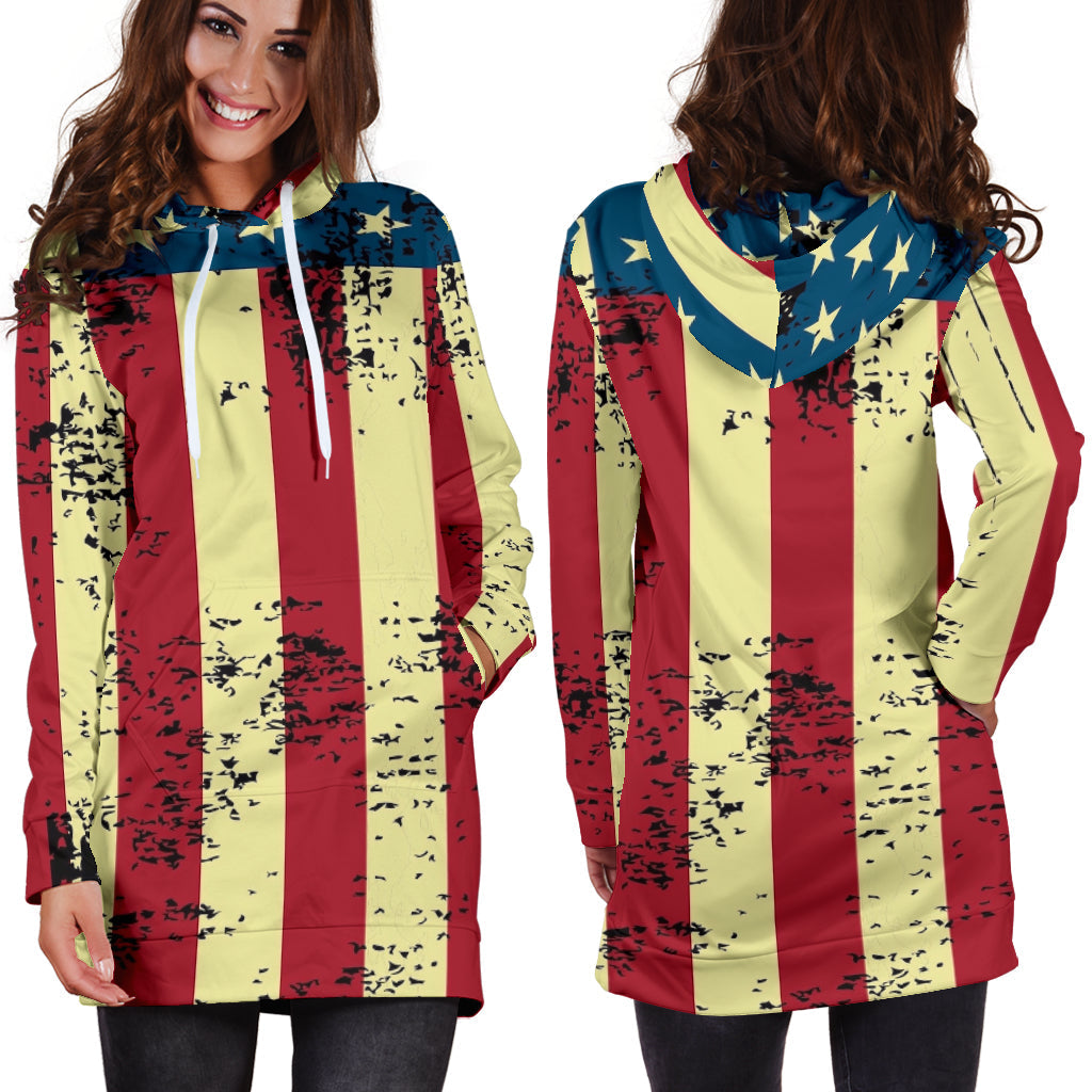 American Flag Hoodie Dress