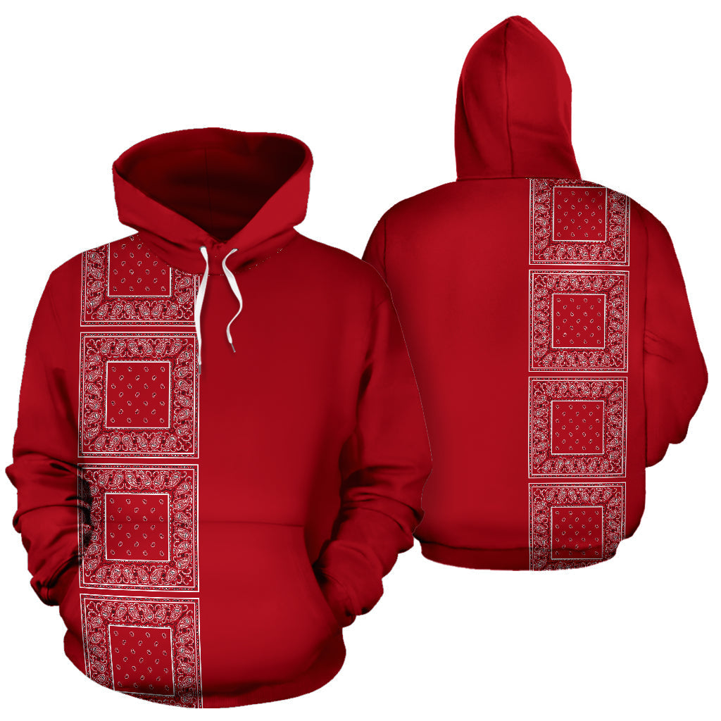 Lineup Classic Red Bandana Pullover Hoodie - Top Content | POD Collection | Free Shipping