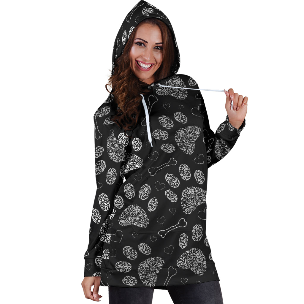 Paw prints Hoodie dress