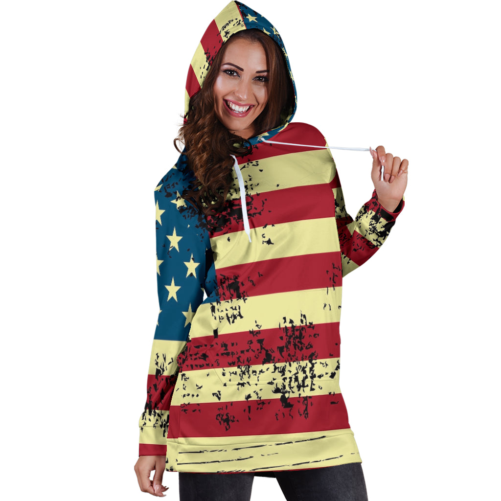 American Flag Hoodie Dress